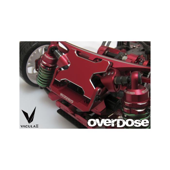 OD2852 - Overdose JT Aluminium Rear ESC Mount - Red RC PACE - RC