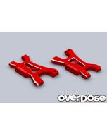 OD2859 - Overdose ES Aluminium Rear Suspension Arms for OD - Red