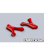 OD2866 - Overdose ES Aluminium Front Suspension Arms for OD - Red