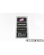 Overdose Weld/OD 3D Number Plate Sticker Set