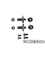 OD2715 - Overdose Aluminium One Piece Axle Shaft 4mm For OD RWD - Black
