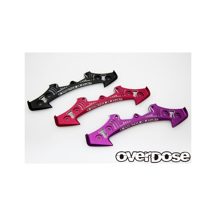 OD2944 - Overdose Aluminium Bumper Type 2 For OD - Red RC PACE