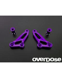 OD1253 - Overdose Aluminium front brace for Drift Package - Purple