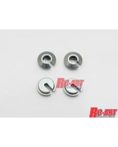 RC Art Spring Retainers For TRF Dampers - Gunmetal