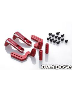 OD2884 - Overdose Aluminium Rear Body Mount For GALM - Red