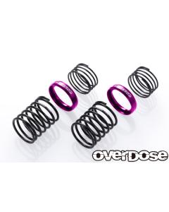 OD3718 - Overdose Twin Spring 20mm ⌀1.2, 7 Coil + Helper Spring - Purple