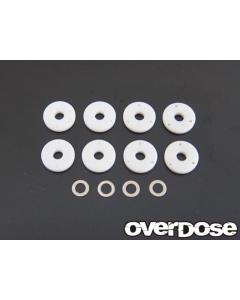 OD2842 - Overdose 1.50t Machined Piston Set For HG spec 3 Dampers - Large 6 hole set