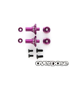 Overdose Aluminium One Piece Axle Shaft 6mm For OD RWD - Purple