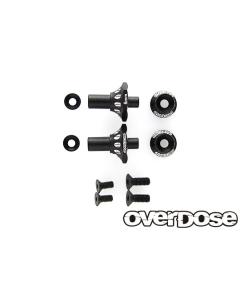 OD2718b - Overdose Aluminium One Piece Axle Shaft 6mm For OD RWD - Black