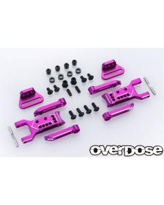 OD2855 - Overdose Adjustable Aluminium Rear Suspension Arm Type 3 - Purple