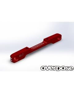 OD2969 - Overdose TC Aluminium Suspension Mount 61.7mm For GALM - Red