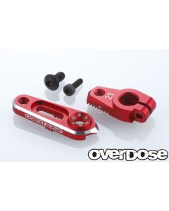 OD2803 - Overdose JT Aluminium Direct Servo Horn - 23T/Red (Sanwa/KO)