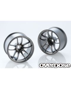 OD2836 - Overdose WORK EMOTION CR Kiwami 30mm +9 Offset - Matte Black Metal Chrome