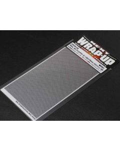 0005-02 Wrap Up Next 3D Grill Decal Clear base 130x75mm - Cross Mesh Heavy